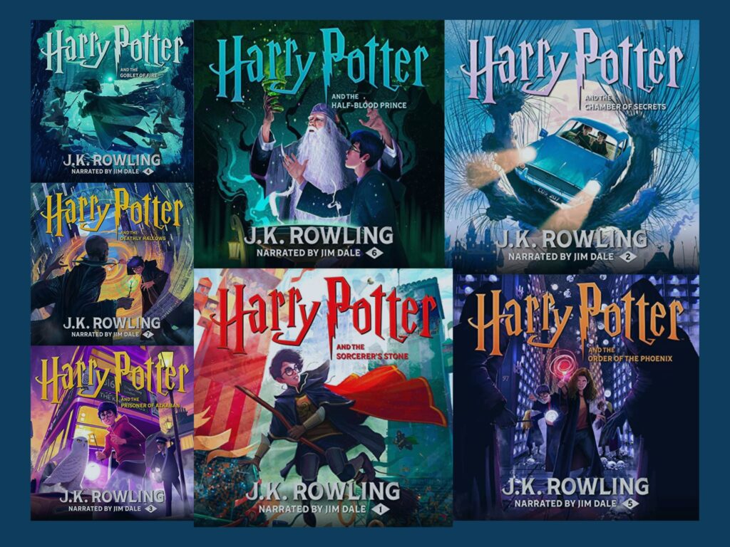 All The Harry Potter Books in Chronological Order Book covers