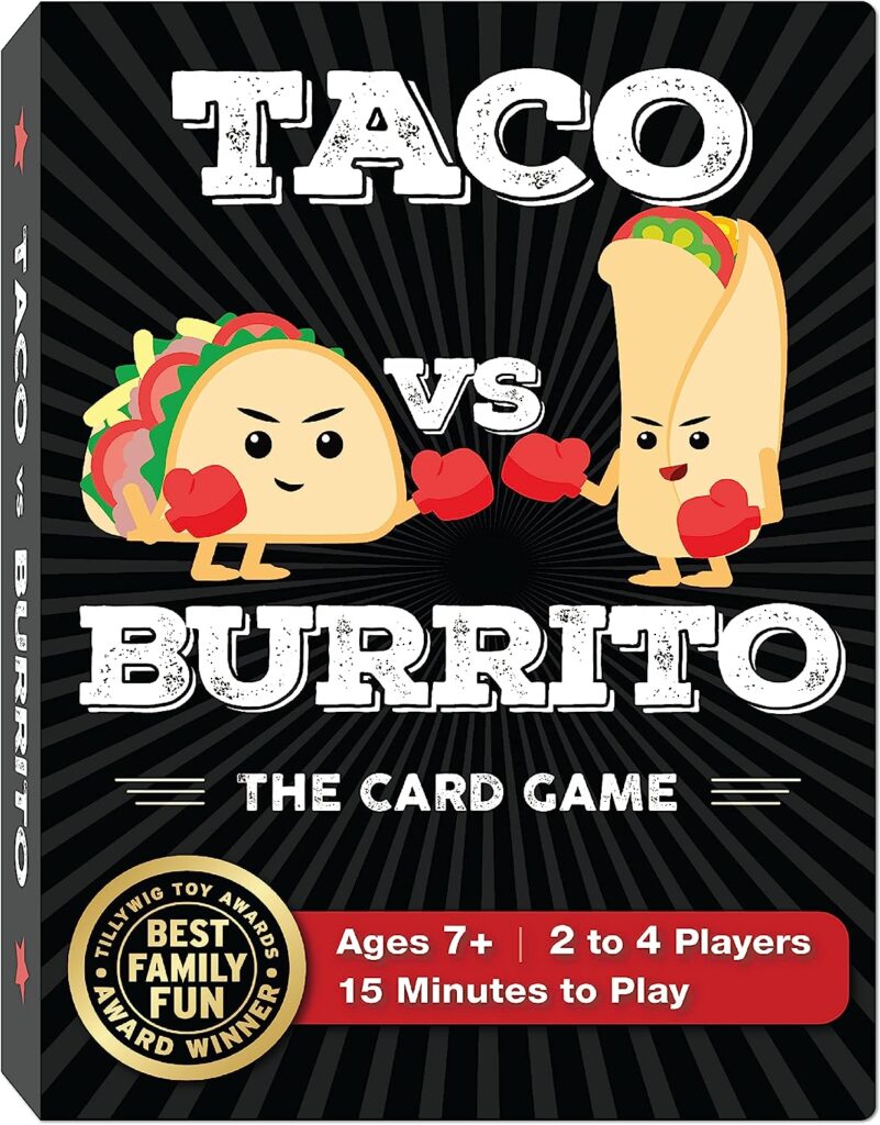 Best Vacation Card Games: Taco vs Burrito Game box