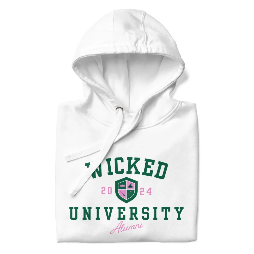 Wicked Movie Night, wicked university hoodie